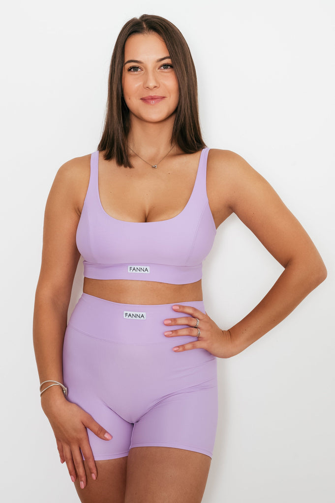 FANNA polewear Activewear XS / LAVENDER REFORMER SHORTS